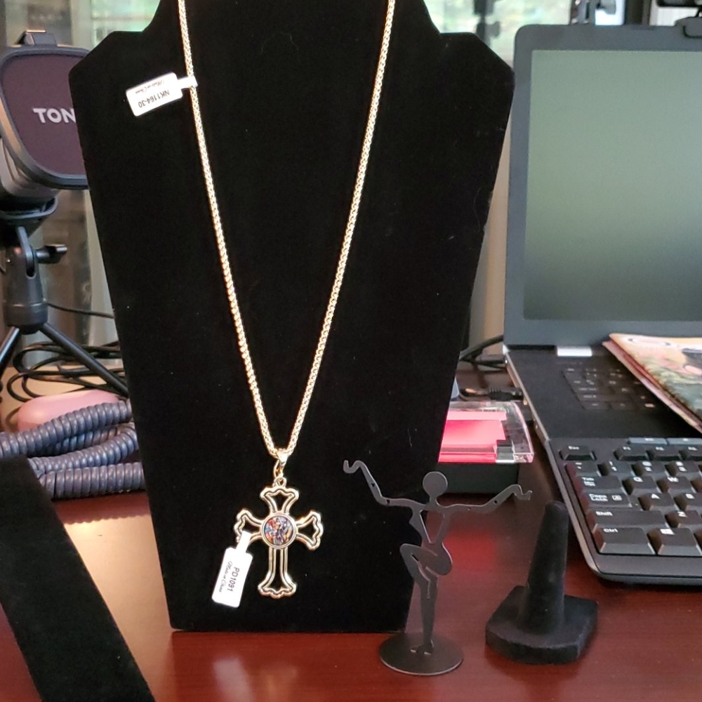 Gold Cross Necklace New